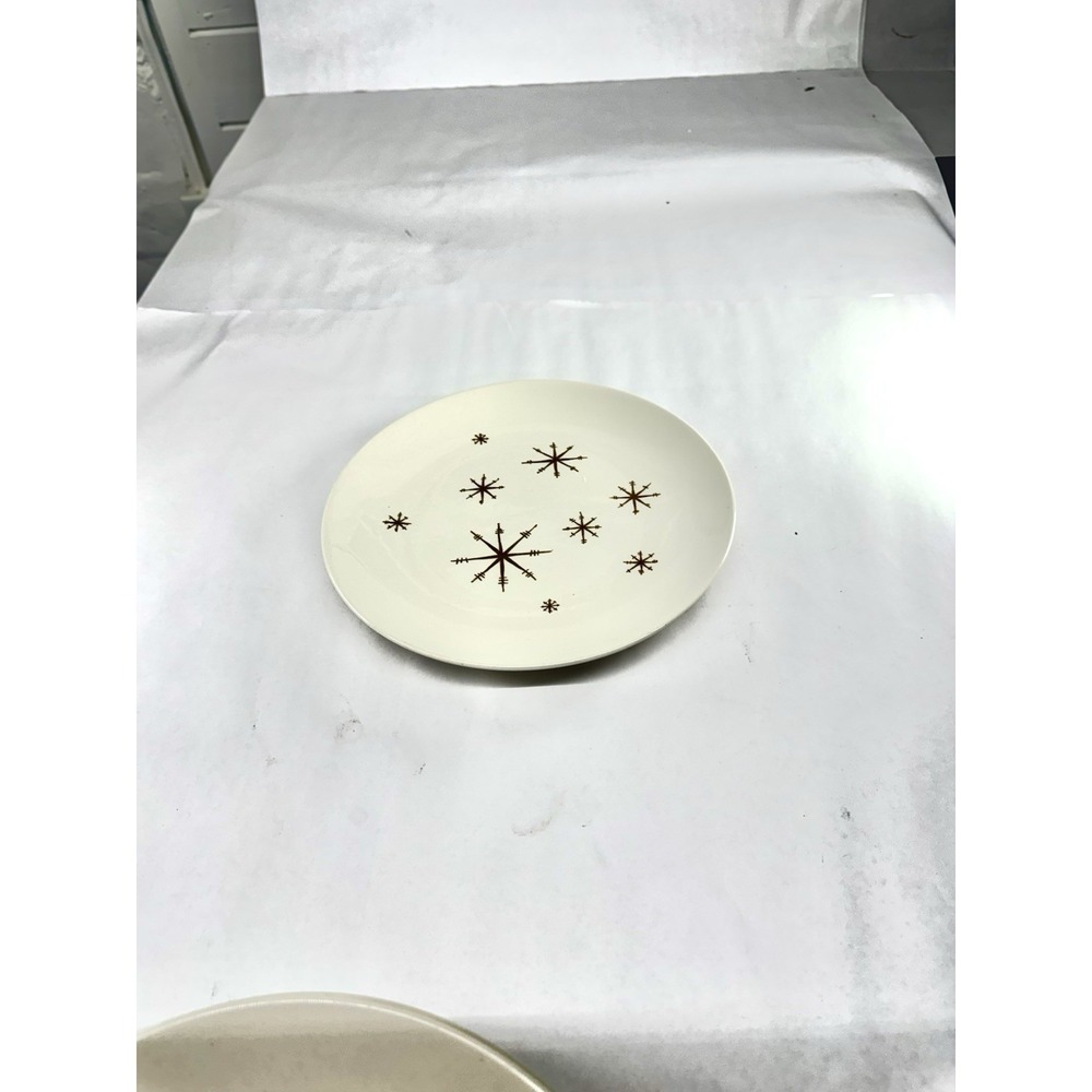 vintage Royal Ironstone Star Glow Starburst MCM Atomic Plate 10" Royal China - Picture 3 of 6